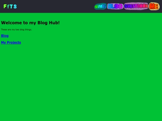 Blog screenshot