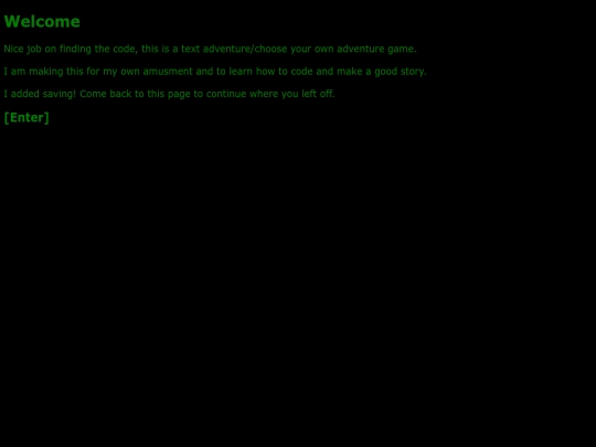 ChooseYourOwnAdventure/Enter screenshot