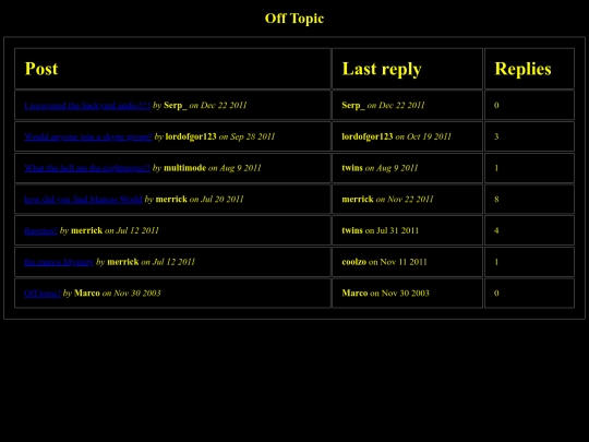 offtopic screenshot
