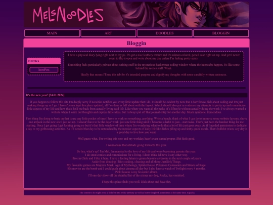 bloggin/intropost screenshot