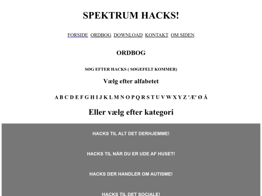Sider/Ordbog filer/alfabetisk/ordbog_æ screenshot