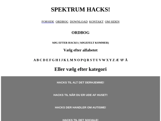 Sider/Ordbog filer/alfabetisk/ordbog_ø screenshot
