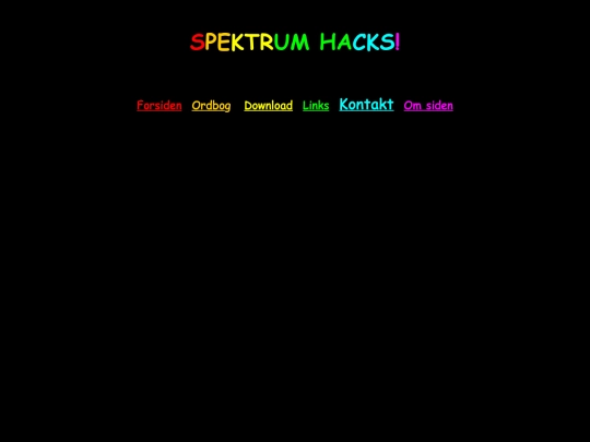 Sider/Valgt tekst/kontakt screenshot