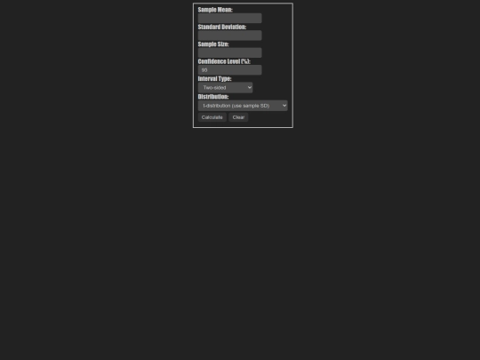 math/ConfidenceInterval screenshot