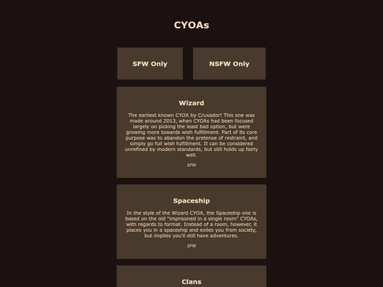 cyoa screenshot