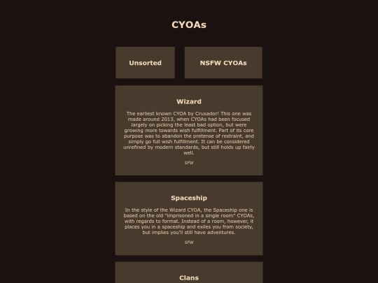 cyoasfw screenshot