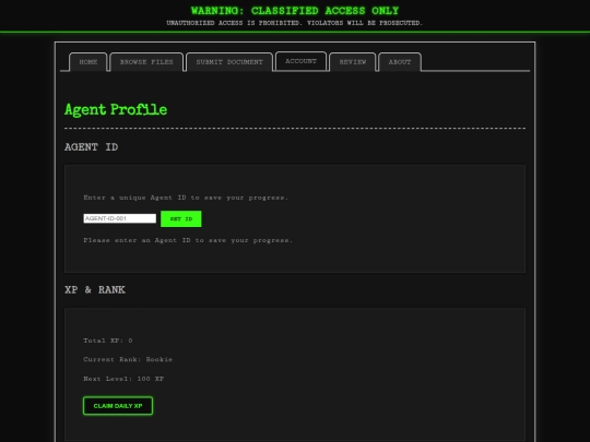 account screenshot