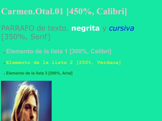 Estilos screenshot