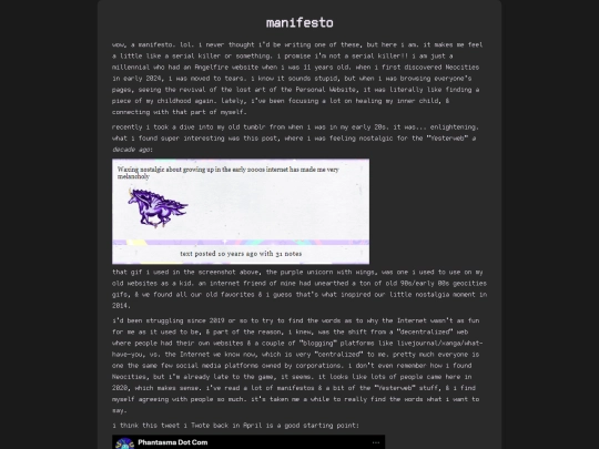 manifesto screenshot