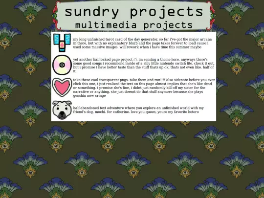 projects screenshot