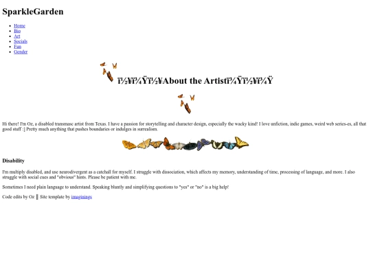 bio screenshot