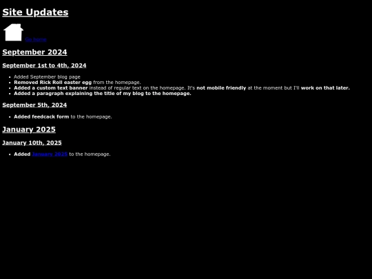Siteupdates screenshot