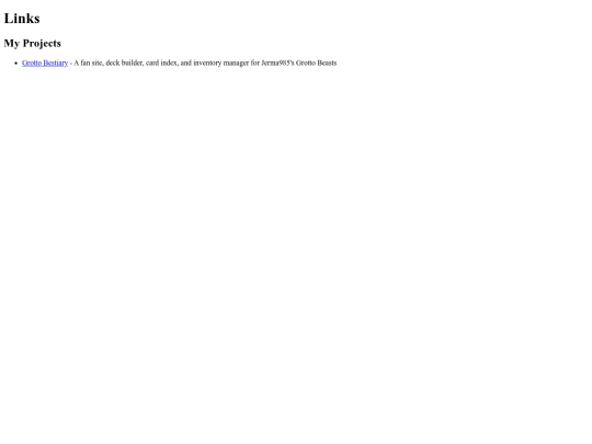 links screenshot