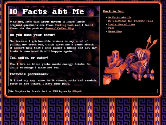 Den/10things screenshot