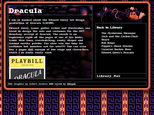 Library/Dracula screenshot