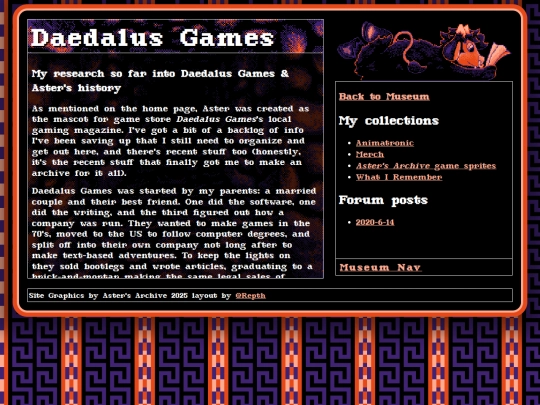 Museum/history screenshot