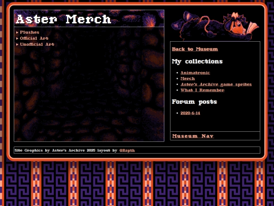 Museum/merch screenshot