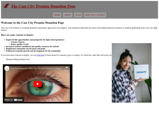 Casscitypromisecontactpage screenshot