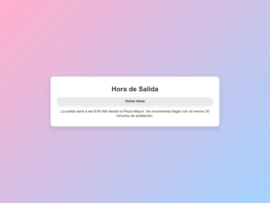 horadesalida screenshot
