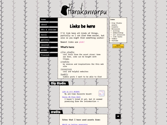 links screenshot