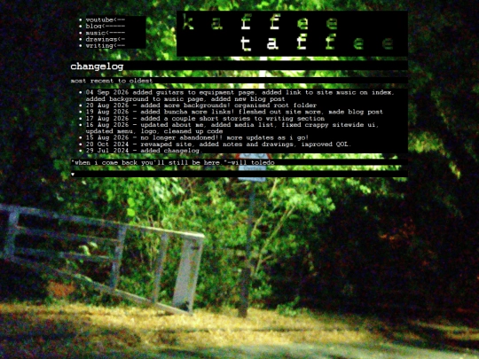 changelog screenshot