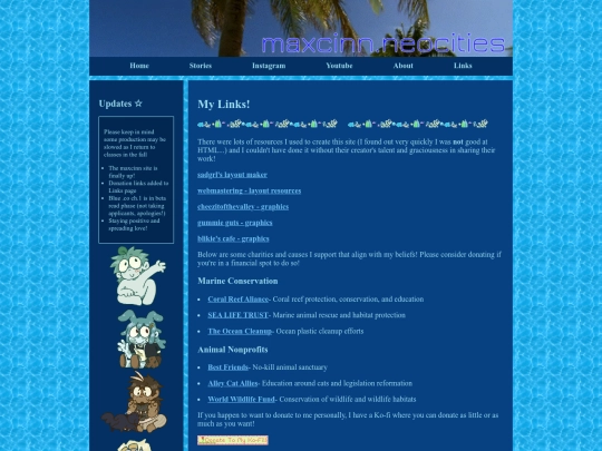 links screenshot