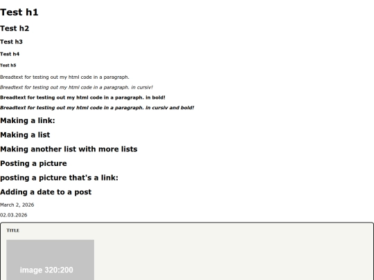 test screenshot