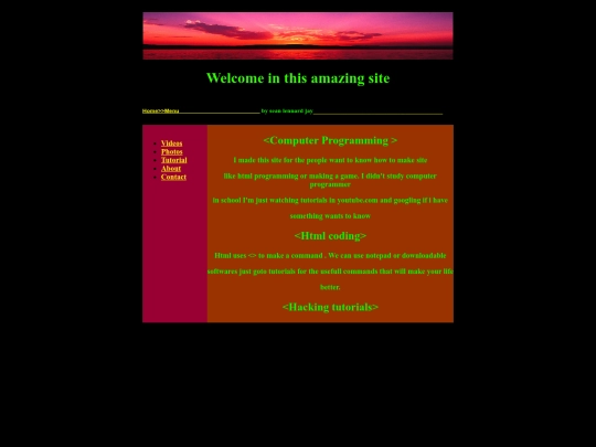index screenshot