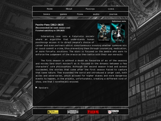 musings/films screenshot