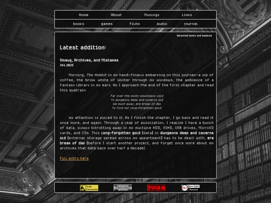 musings screenshot