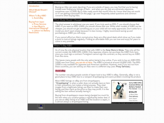 Buy-AIBO screenshot