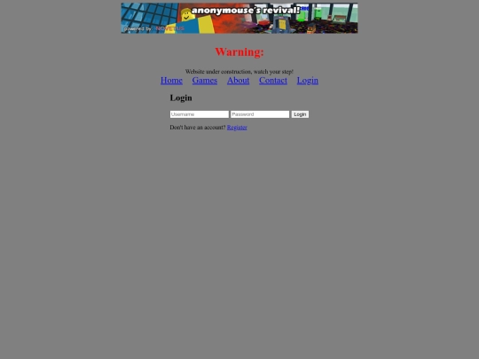 login screenshot