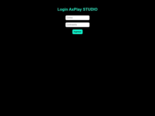 login screenshot