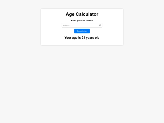 agecalculator screenshot