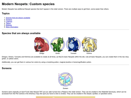 articles/mn_species screenshot