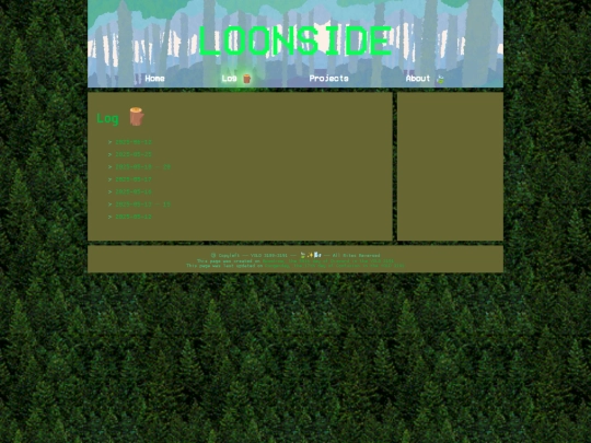 log screenshot