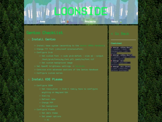projects/gentoo_checklist screenshot