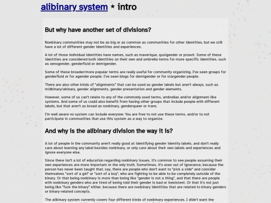 alibinary/intro screenshot