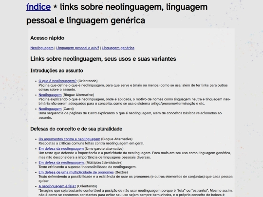 links screenshot