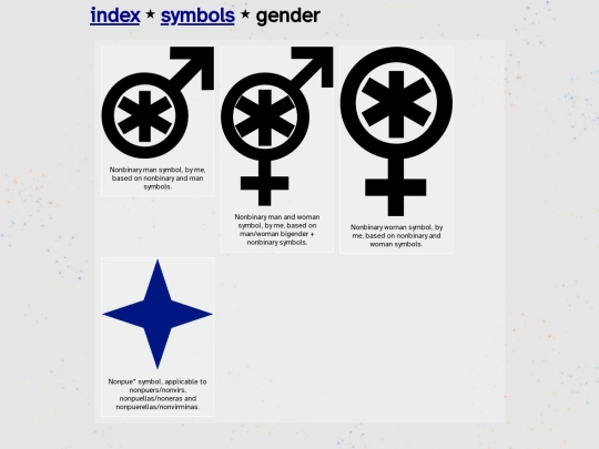 symbols/gender screenshot