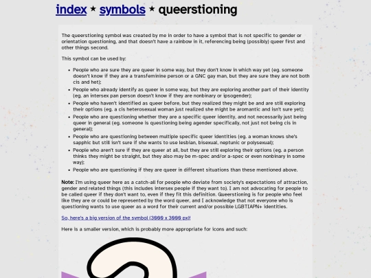 symbols/queerstioning screenshot