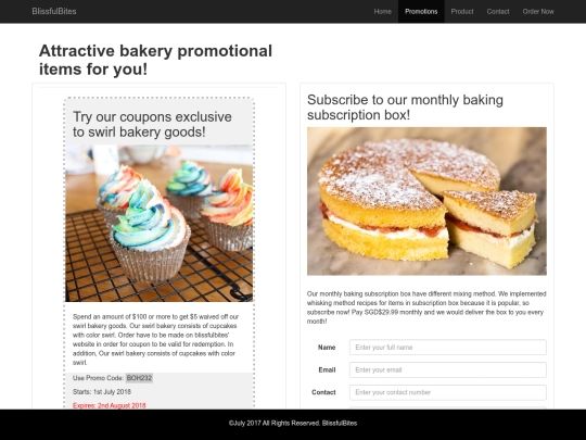 promotions screenshot