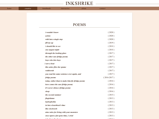 creative/writing/poems screenshot
