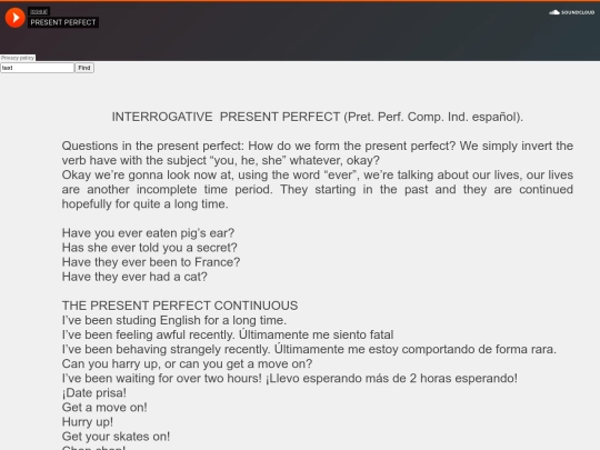 PRESENT PERFECT screenshot
