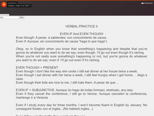 VERBAL PRACTICE PART II screenshot