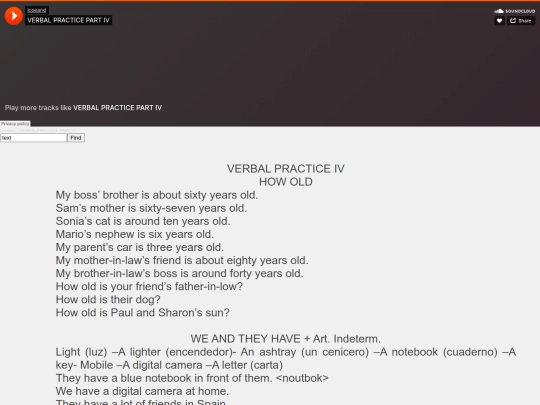 VERBAL PRACTICE PART IV screenshot