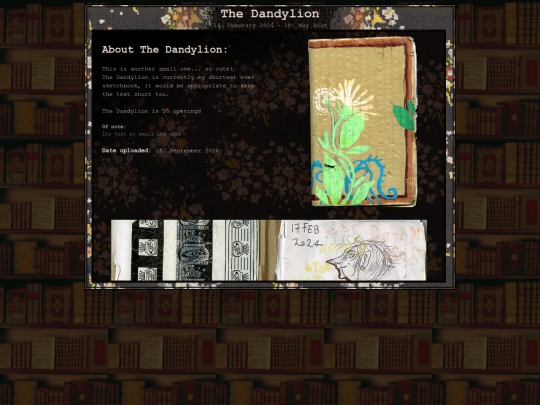 sketchbooks/the_dandylion screenshot