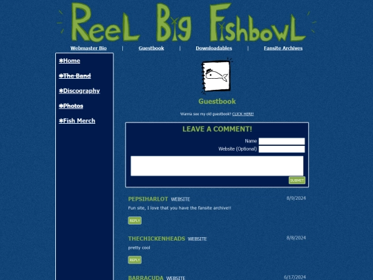 guestbook screenshot