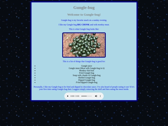 Gungle-bug screenshot