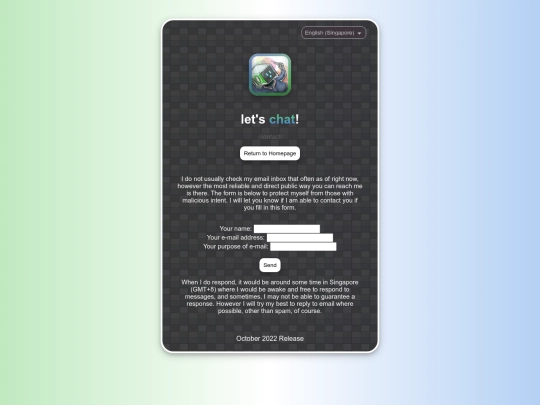 contact screenshot